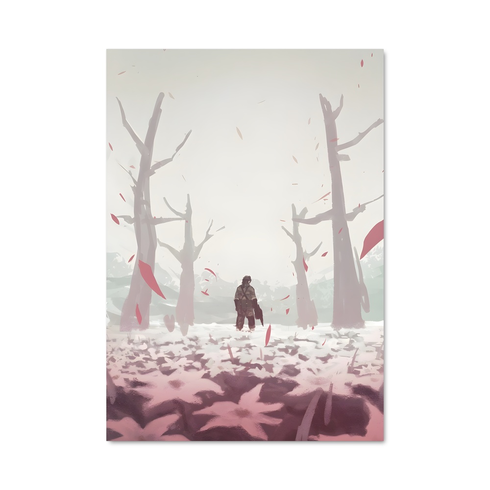 Poster Solid Snake dans la Nature